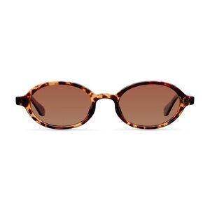 Meller Oba Tigris Brown Tortoise Shell Oval Sunglasses